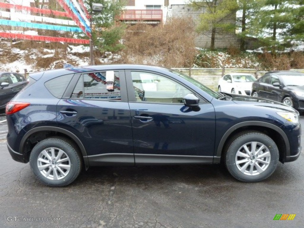 2014 CX-5 Touring AWD - Stormy Blue Mica / Sand photo #6