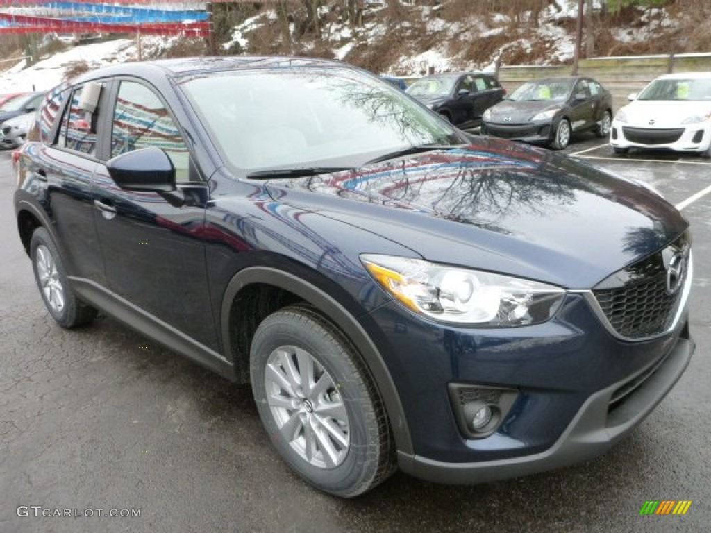 2014 CX-5 Touring AWD - Stormy Blue Mica / Sand photo #7