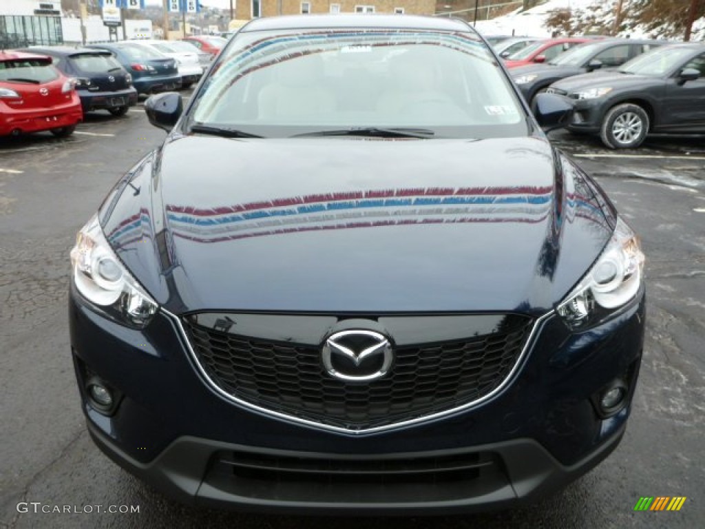 2014 CX-5 Touring AWD - Stormy Blue Mica / Sand photo #8