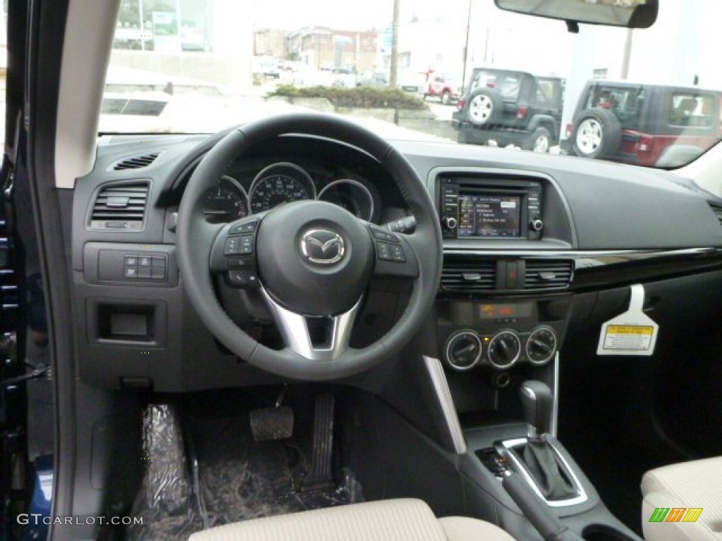 2014 CX-5 Touring AWD - Stormy Blue Mica / Sand photo #12