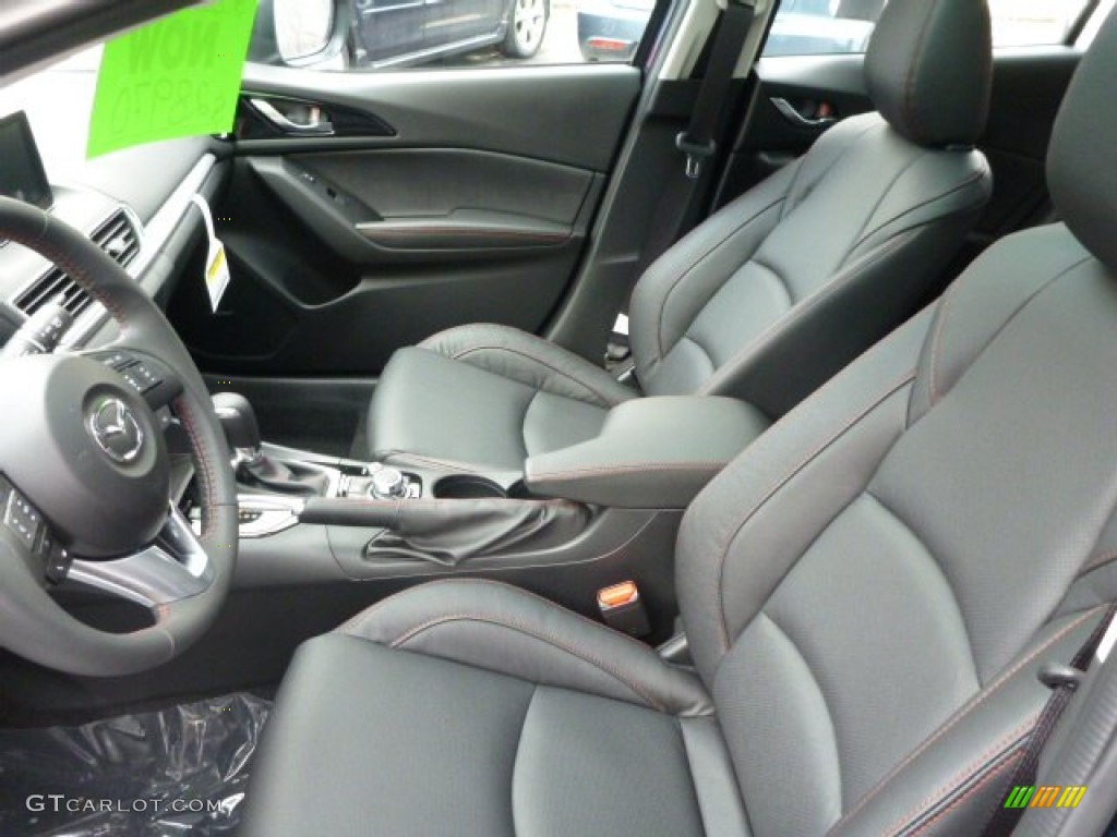 Black Interior 2014 Mazda MAZDA3 s Grand Touring 5 Door Photo #90271583