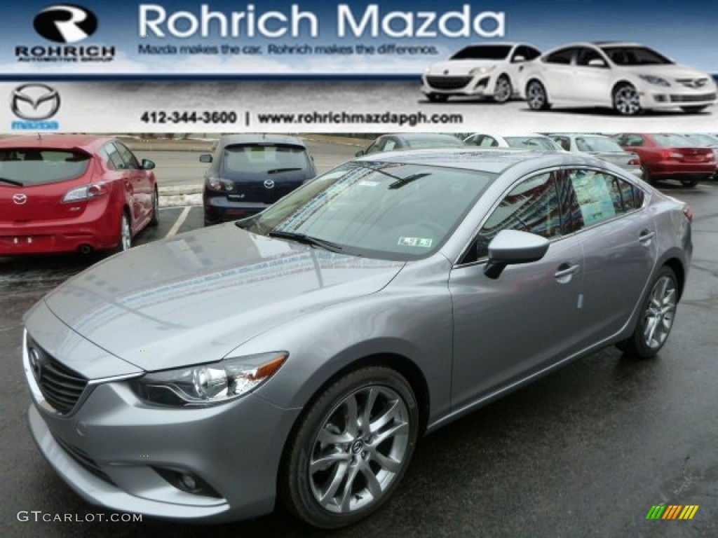 2014 MAZDA6 Grand Touring - Liquid Siver Metallic / Black photo #1