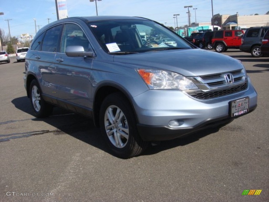 2011 CR-V EX-L - Glacier Blue Metallic / Gray photo #7