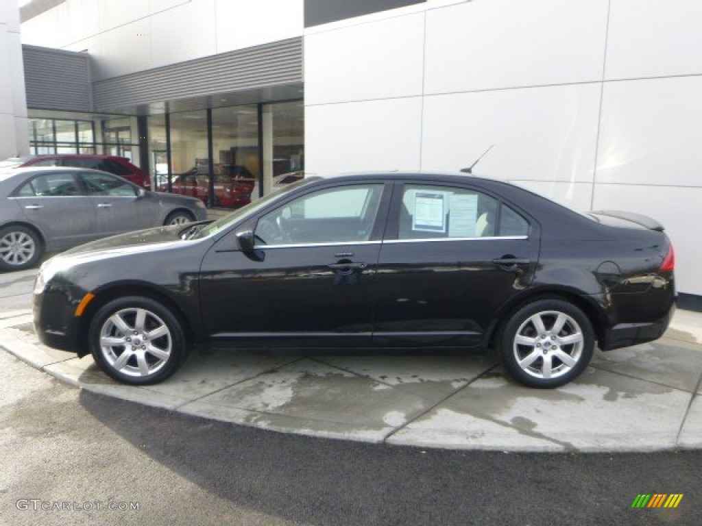 2011 Milan V6 Premier - Tuxedo Black Metallic / Dark Charcoal photo #2