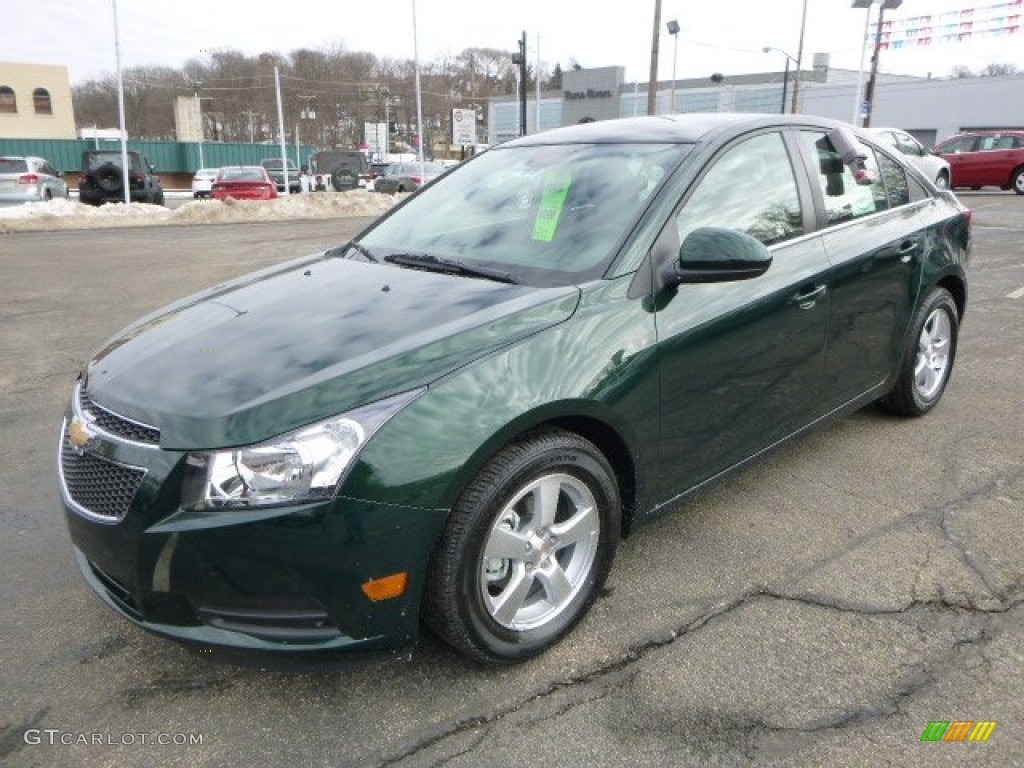 2014 Cruze LT - Rainforest Green Metallic / Jet Black photo #7