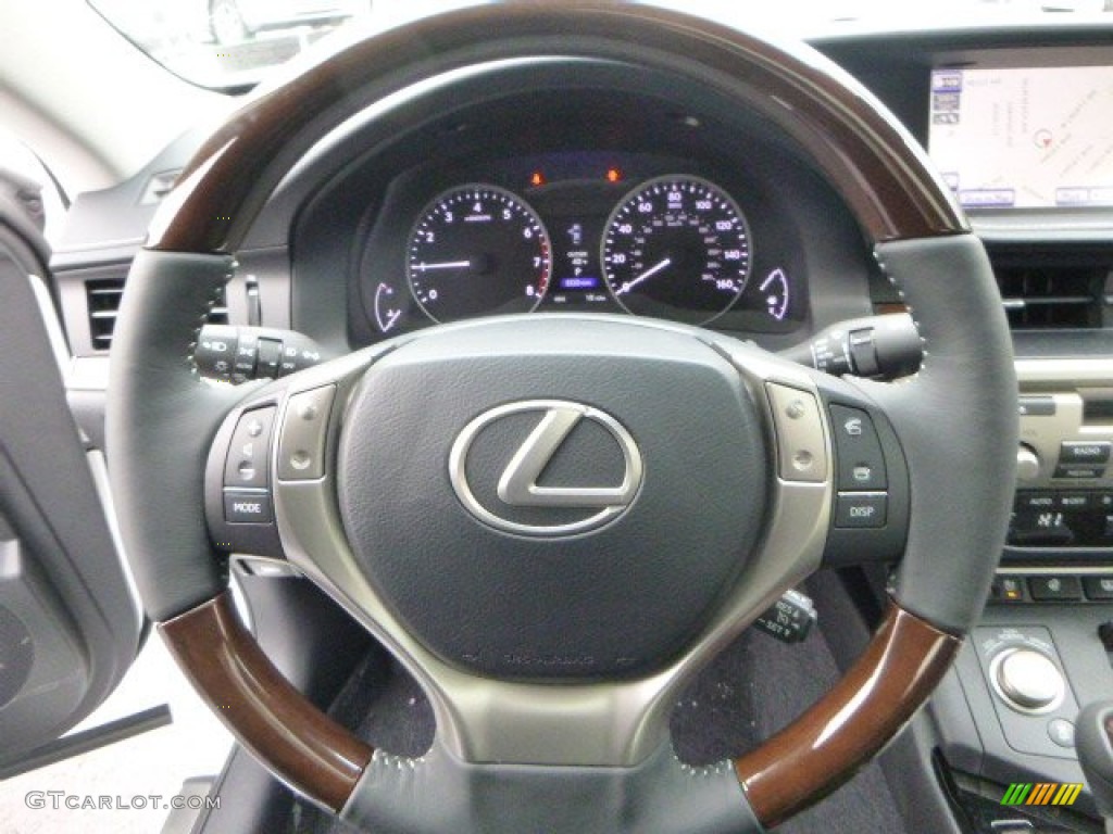 2014 Lexus ES 350 Black Steering Wheel Photo #90273822