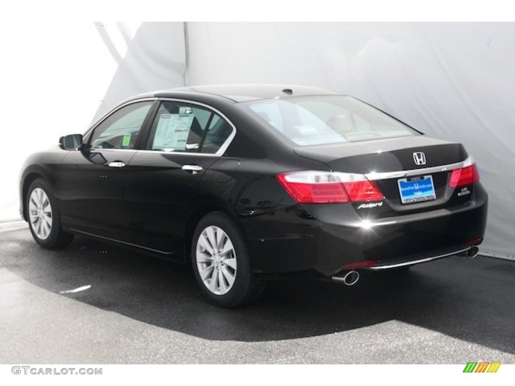 2014 Accord Touring Sedan - Crystal Black Pearl / Black photo #2