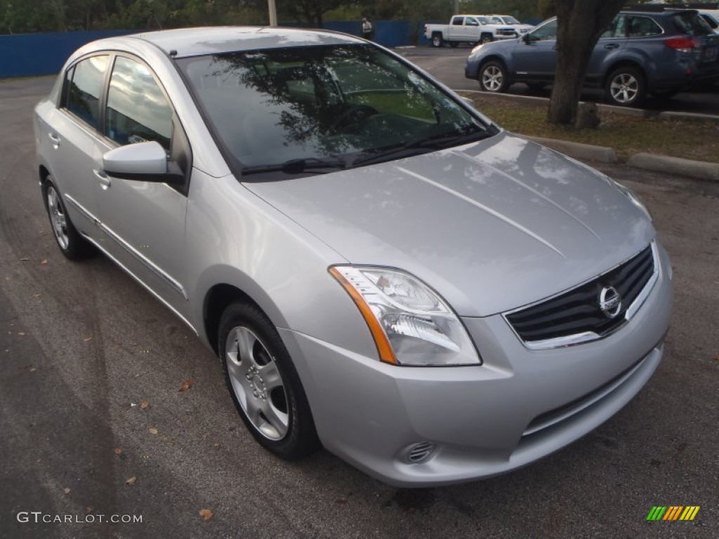 2010 Sentra 2.0 S - Brilliant Silver Metallic / Charcoal photo #1