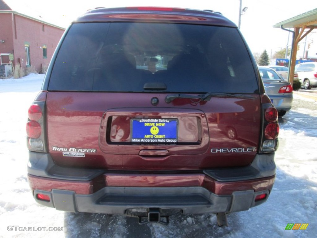 2004 TrailBlazer EXT LS 4x4 - Medium Red Metallic / Medium Pewter photo #6