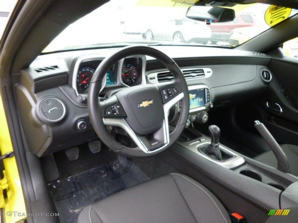 Black Interior 2014 Chevrolet Camaro SS Coupe Photo #90283804