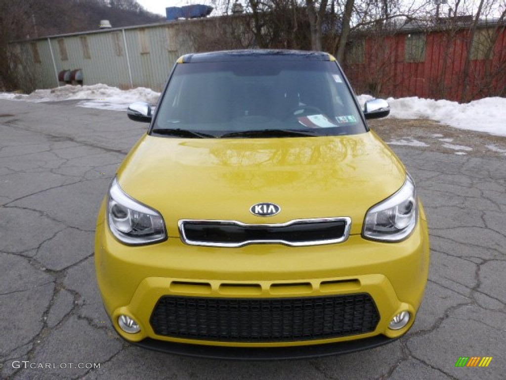 Solar Yellow 2014 Kia Soul ! Exterior Photo #90284830