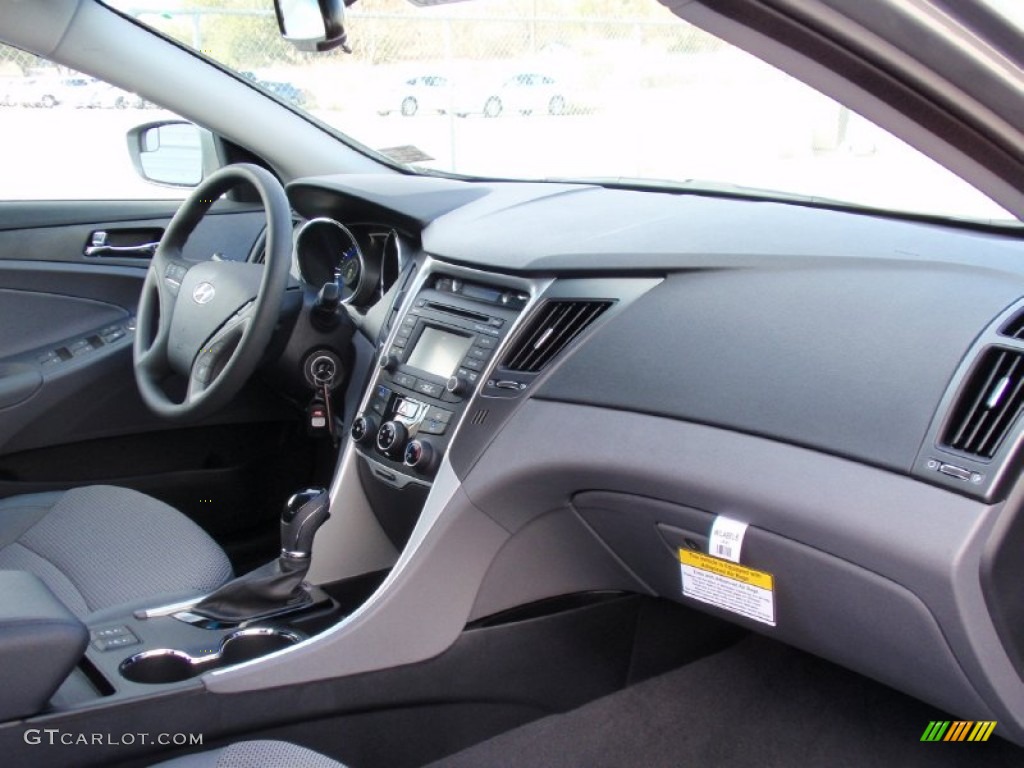 2014 Sonata GLS - Harbor Gray Metallic / Gray photo #16
