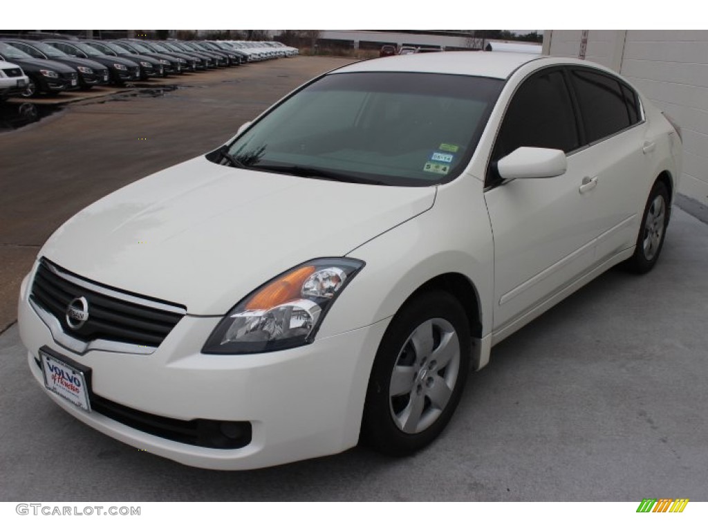 2008 Altima 2.5 S - Winter Frost Pearl / Charcoal photo #3