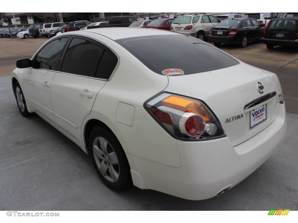 2008 Altima 2.5 S - Winter Frost Pearl / Charcoal photo #4