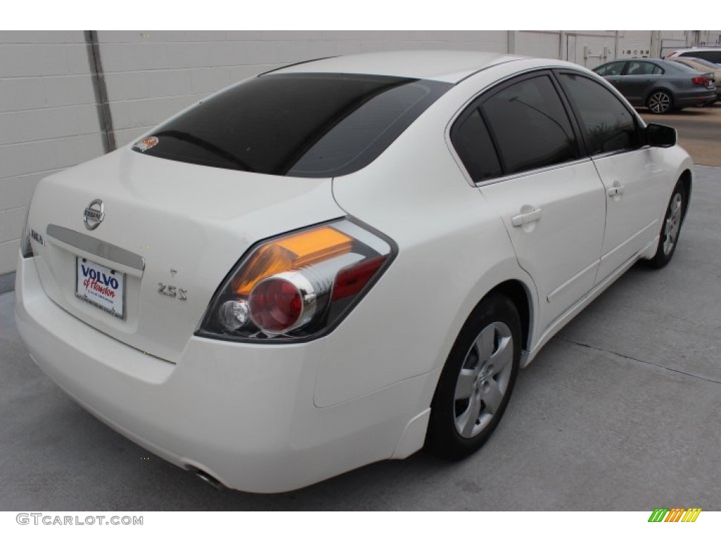 2008 Altima 2.5 S - Winter Frost Pearl / Charcoal photo #6
