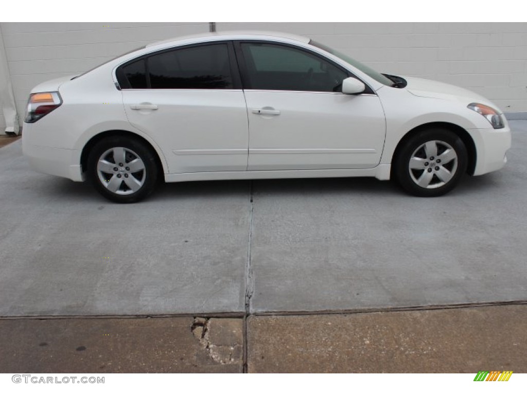 2008 Altima 2.5 S - Winter Frost Pearl / Charcoal photo #7