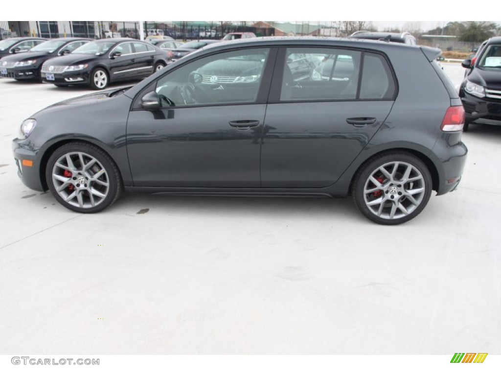 Carbon Steel Gray Metallic 2014 Volkswagen GTI 4 Door Wolfsburg Edition Exterior Photo #90287131