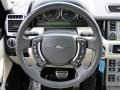 Ivory 2008 Land Rover Range Rover V8 Supercharged Steering Wheel