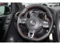 2014 Volkswagen GTI Intelagos Plaid Cloth Interior Steering Wheel Photo