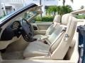 1995 Mercedes-Benz SL Parchment Beige Interior Front Seat Photo