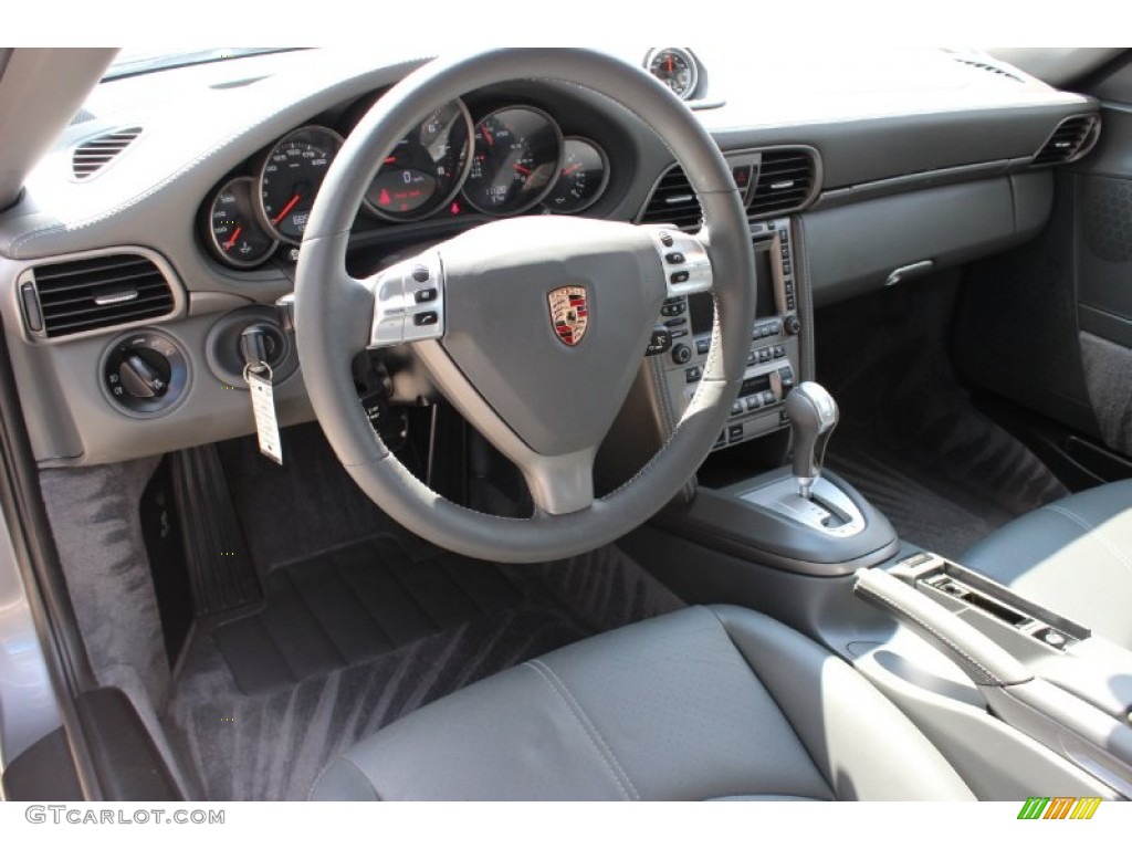 Black Interior 2006 Porsche 911 Carrera Coupe Photo #90290332