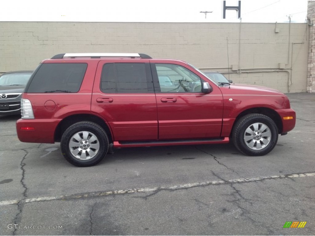 2006 Mountaineer Premier AWD - Vivid Red Metallic / Camel photo #8