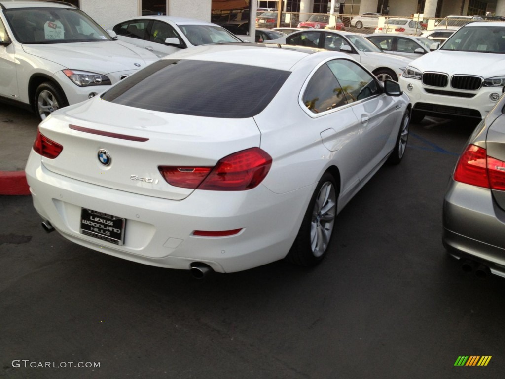 2013 6 Series 640i Coupe - Alpine White / Black photo #3