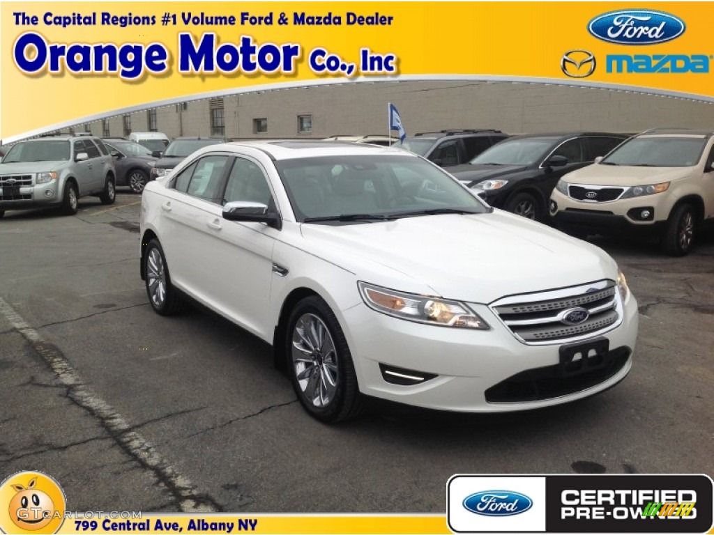 2012 Taurus Limited AWD - White Suede / Light Stone photo #1