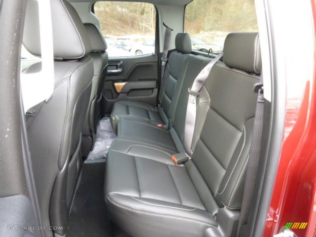 Jet Black Interior 2014 Chevrolet Silverado 1500 LTZ Double Cab 4x4 Photo #90293629