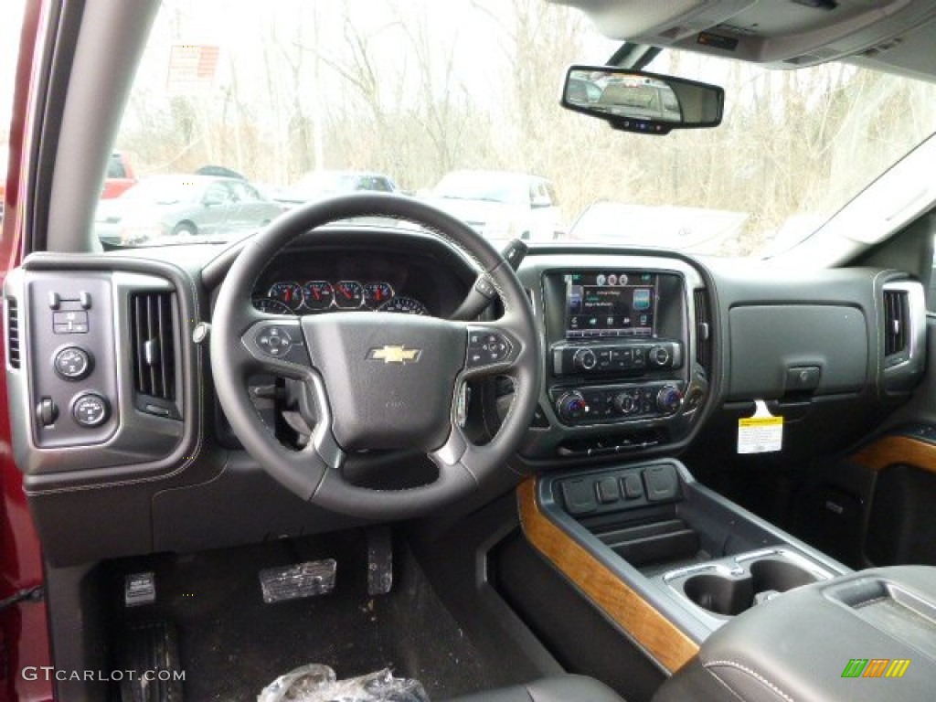 2014 Chevrolet Silverado 1500 LTZ Double Cab 4x4 Jet Black Dashboard Photo #90293647