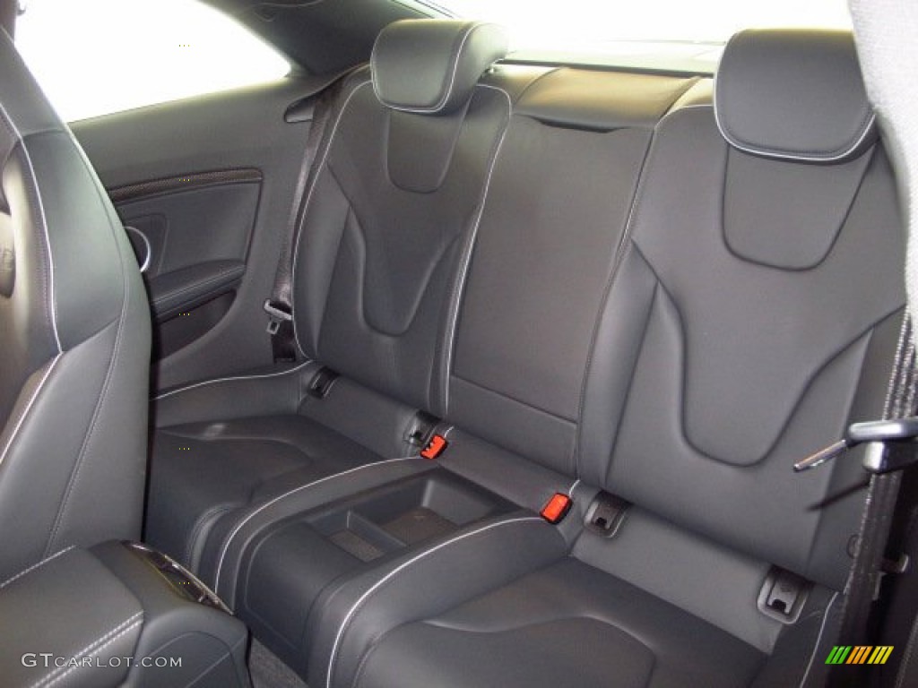 Black/Rock Gray Interior 2014 Audi RS 5 Coupe quattro Photo #90296047