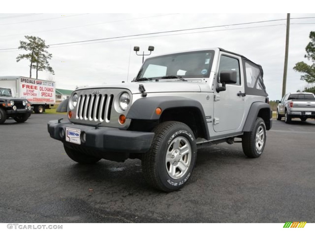 2012 Wrangler Sport 4x4 - Bright Silver Metallic / Black photo #1