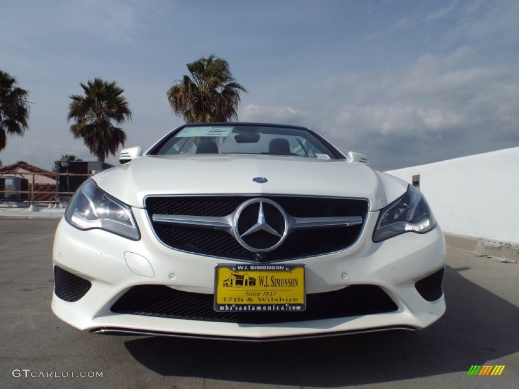 2014 E 350 Cabriolet - Diamond White Metallic / Black photo #2
