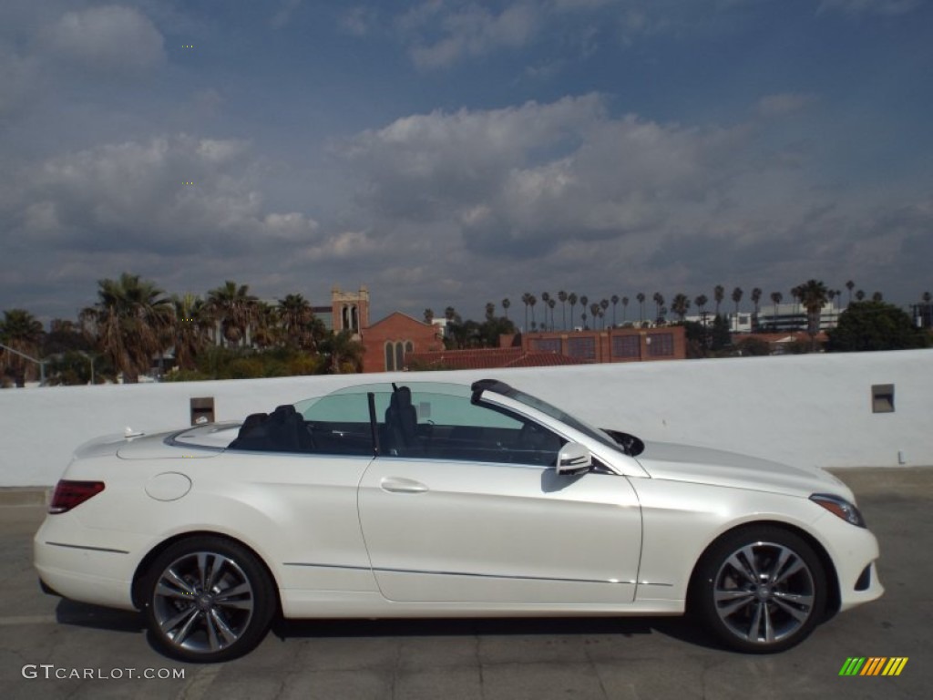 2014 E 350 Cabriolet - Diamond White Metallic / Black photo #3