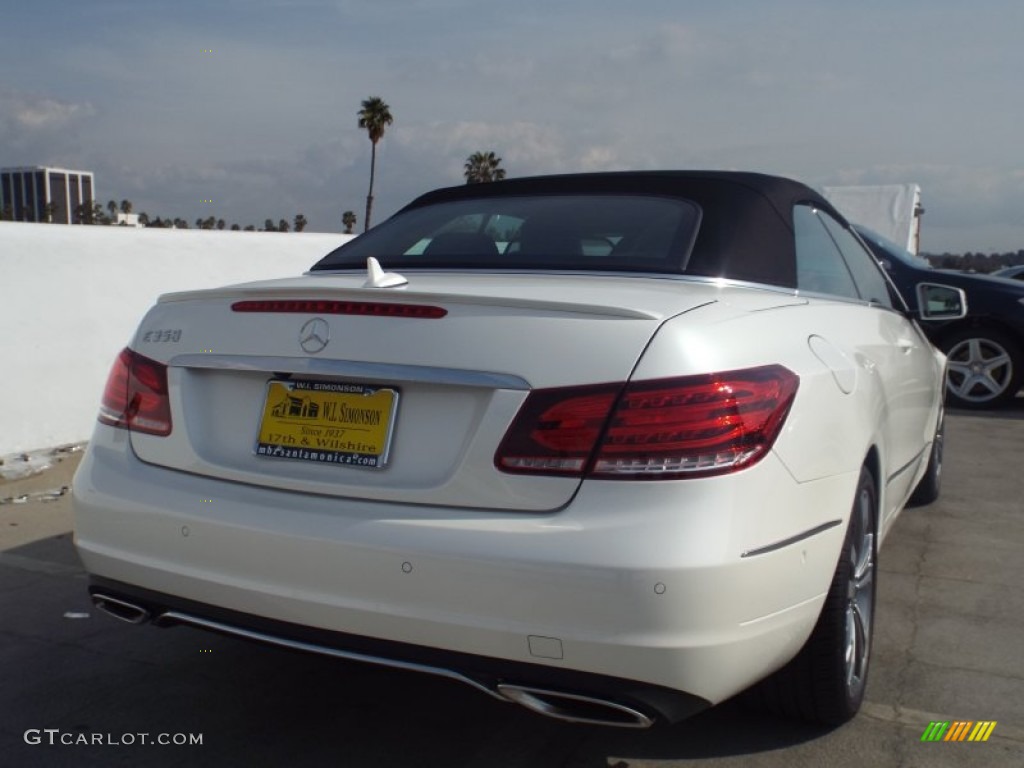 2014 E 350 Cabriolet - Diamond White Metallic / Black photo #8