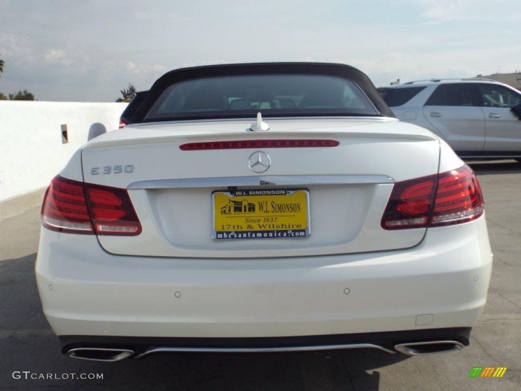 2014 E 350 Cabriolet - Diamond White Metallic / Black photo #9