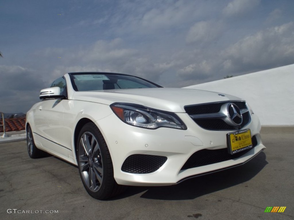 2014 E 350 Cabriolet - Diamond White Metallic / Black photo #11