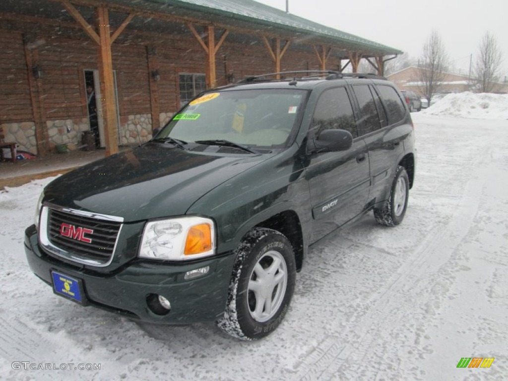 2004 Envoy SLT - Polo Green Metallic / Light Tan photo #2