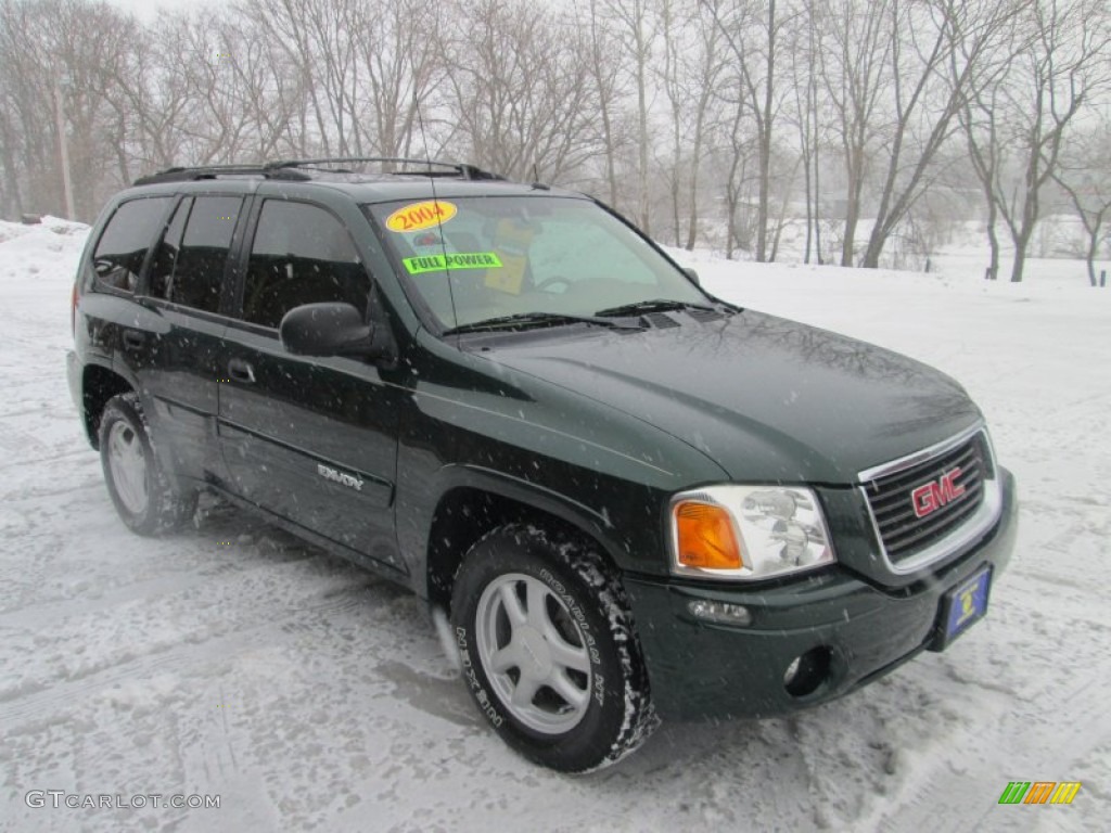 2004 Envoy SLT - Polo Green Metallic / Light Tan photo #4