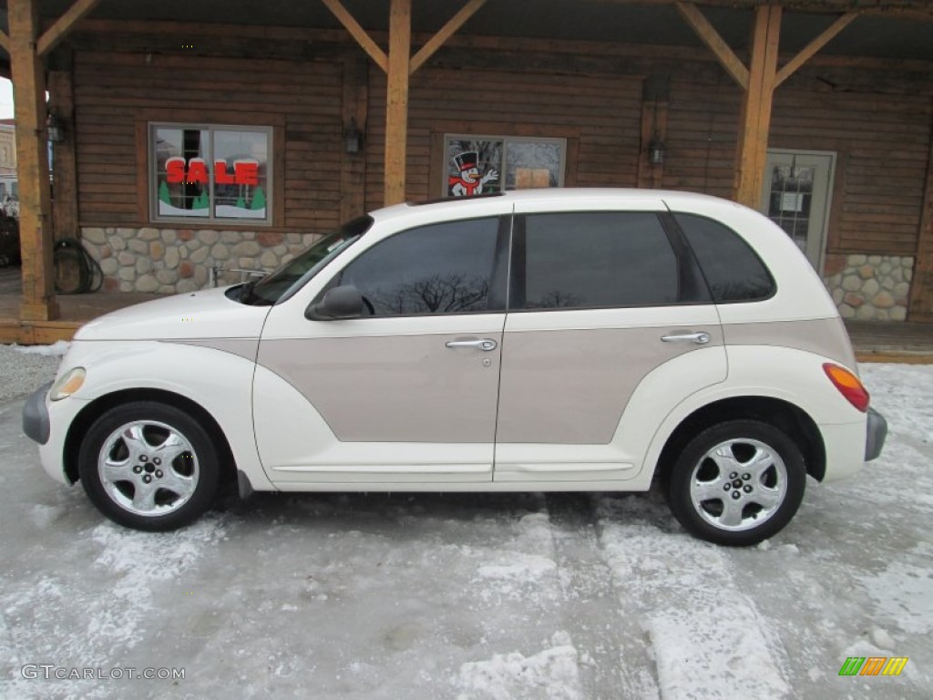 2001 PT Cruiser Limited - Stone White / Taupe/Pearl Beige photo #1