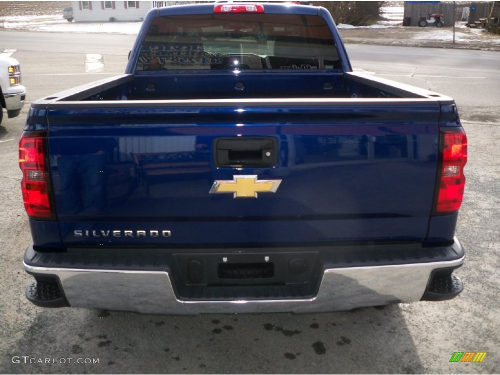 2014 Silverado 1500 WT Double Cab 4x4 - Blue Topaz Metallic / Jet Black/Dark Ash photo #6