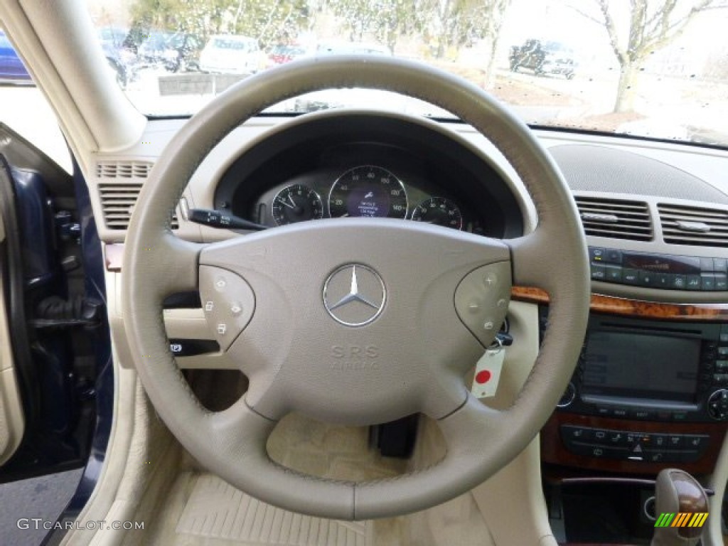 2005 E 500 4Matic Wagon - Midnight Blue / Stone photo #18