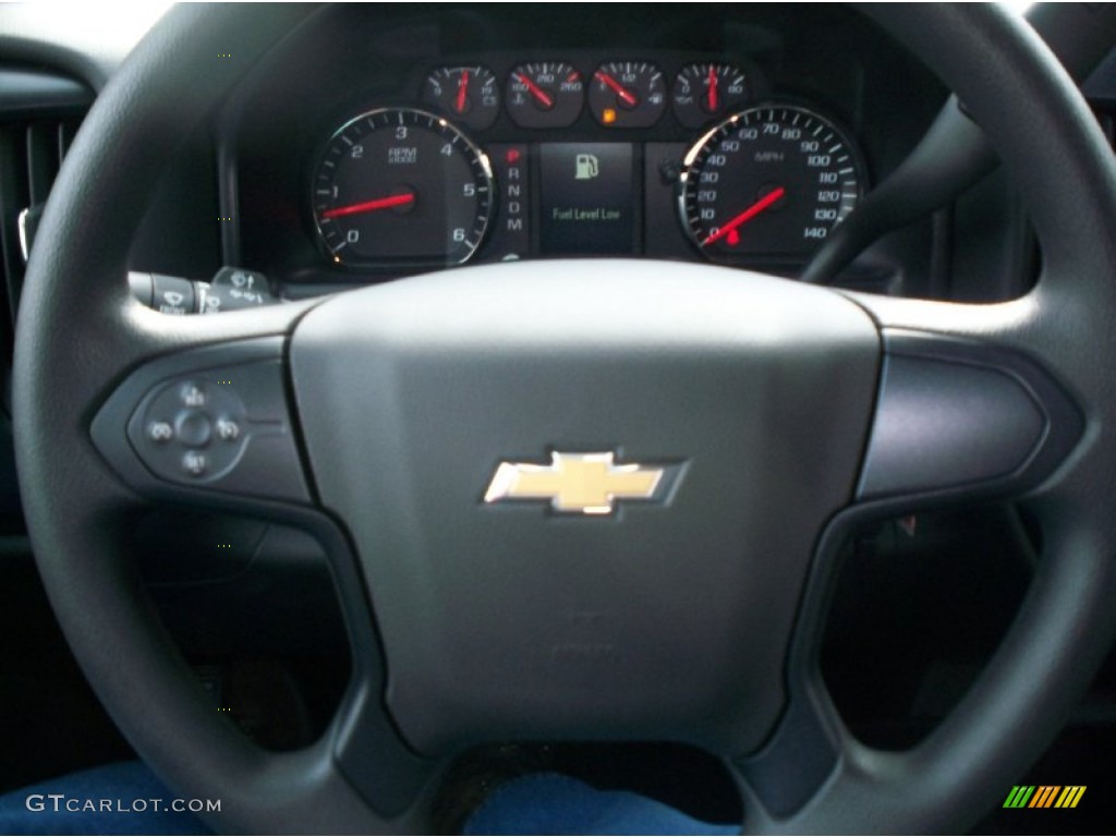 2014 Silverado 1500 WT Double Cab 4x4 - Blue Topaz Metallic / Jet Black/Dark Ash photo #30