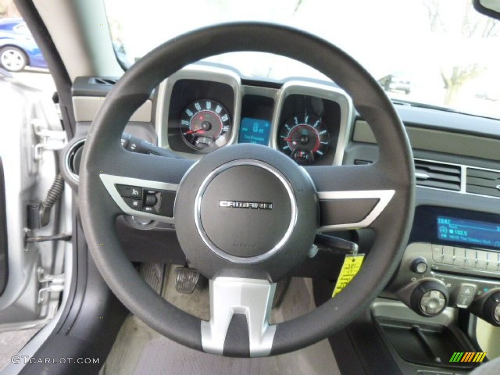2010 Chevrolet Camaro LS Coupe Black Steering Wheel Photo #90303135