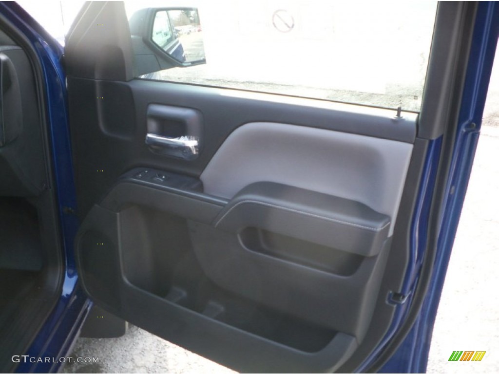 2014 Silverado 1500 WT Double Cab 4x4 - Blue Topaz Metallic / Jet Black/Dark Ash photo #17