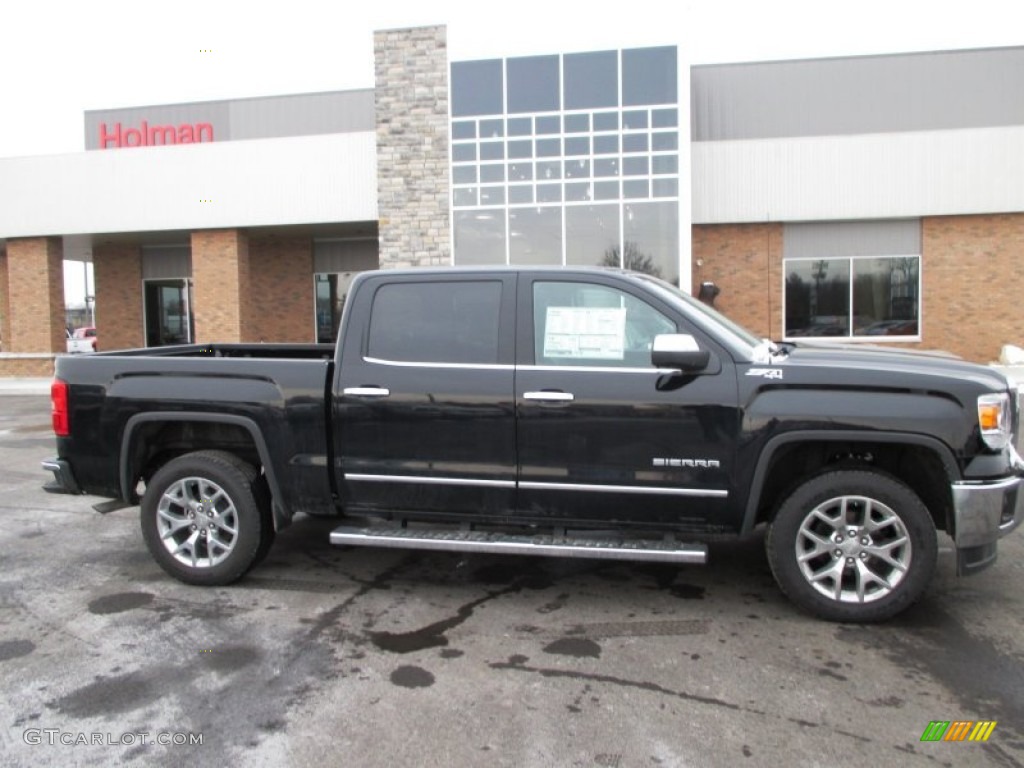 2014 Sierra 1500 SLT Crew Cab 4x4 - Onyx Black / Jet Black photo #1