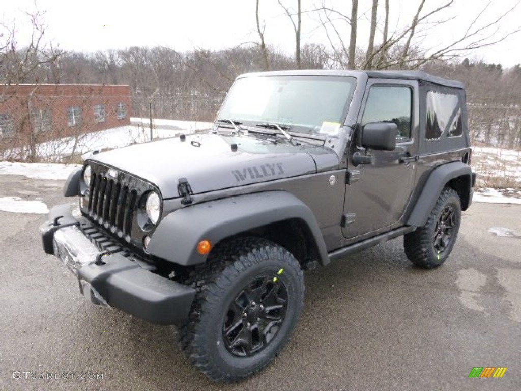 Granite Metallic 2014 Jeep Wrangler Willys Wheeler 4x4 Exterior Photo #90304593