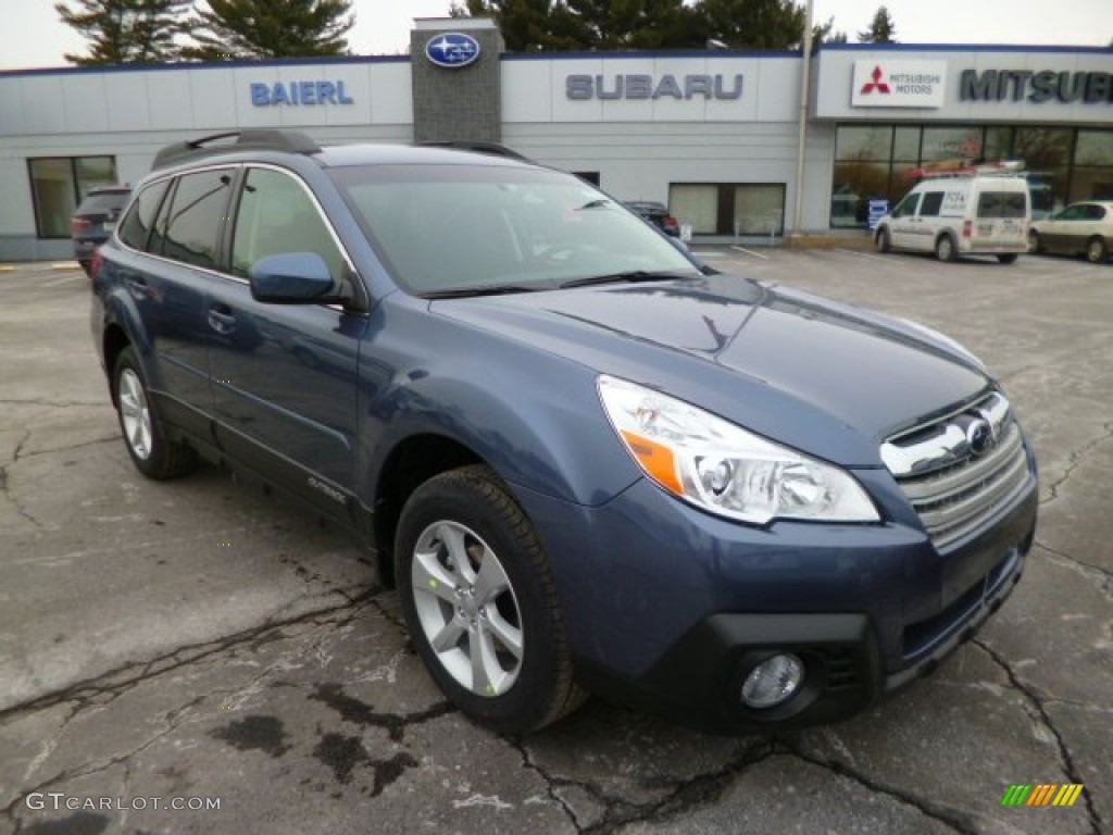 2014 Outback 2.5i Premium - Twilight Blue Metallic / Black photo #1