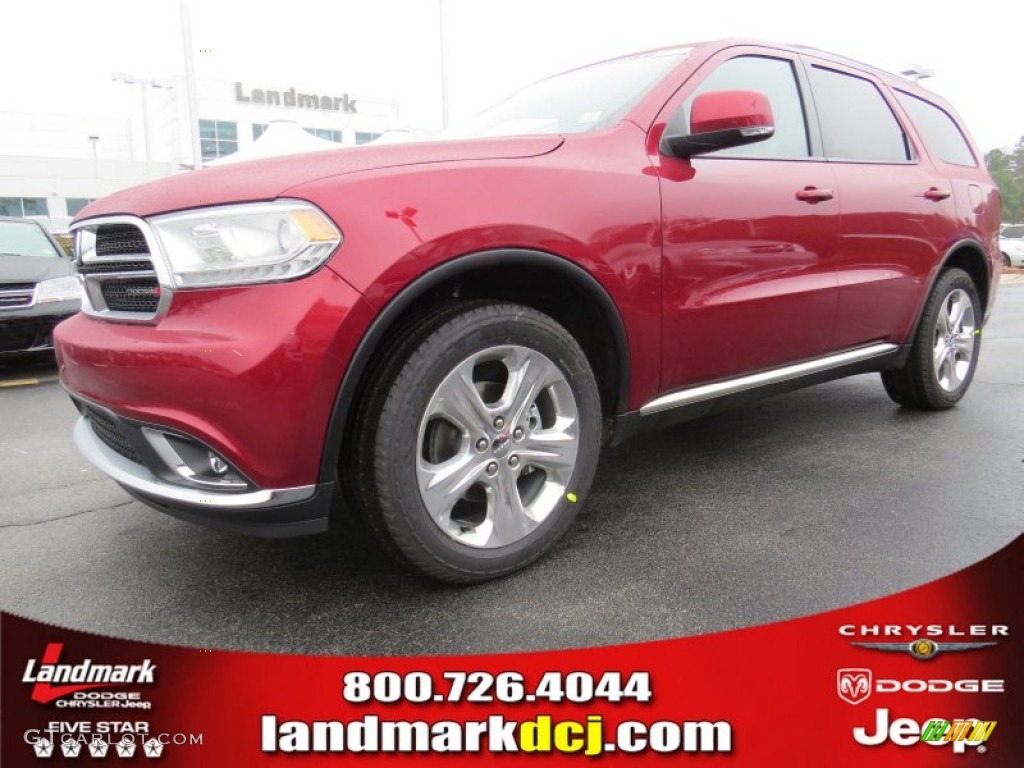 2014 Durango Limited - Deep Cherry Red Crystal Pearl / Black/Light Frost Beige photo #1