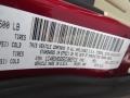 PRP: Deep Cherry Red Crystal Pearl 2014 Dodge Durango Limited Color Code